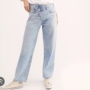 Agolde criss cross jeans